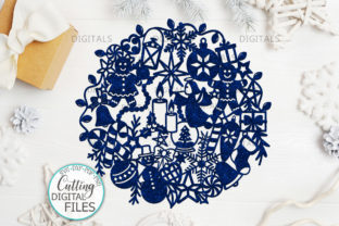 Assorted Christmas Ball Paper Cut for Crafts