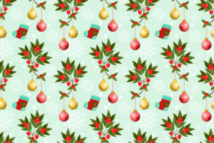 Christmas Ball, Plant and Socks Pattern