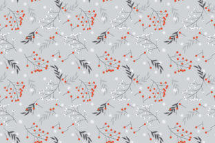 Christmas Berries Seamless Pattern