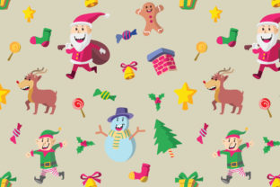 Christmas Character Seamless Pattern