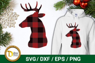 Christmas Deer Head: A Crafts Graphic Design Asset for Polished Content