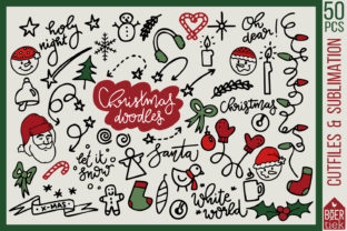 Christmas Doodles Cutting Files for Crafts