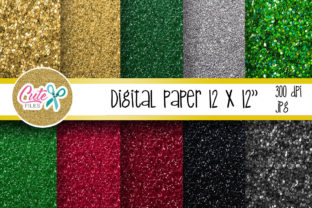 Christmas Glitter Digital Paper