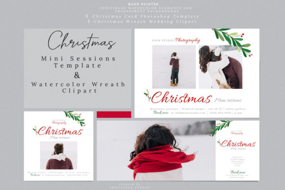 Christmas Mini Sessions Template: A Graphic Templates Pick for Seasonal Branding