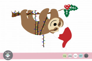Christmas Sloth for Crafts