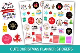 Cute Christmas Planner Stickers for Crafts