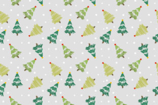 Cute Christmas Tree Seamless Pattern