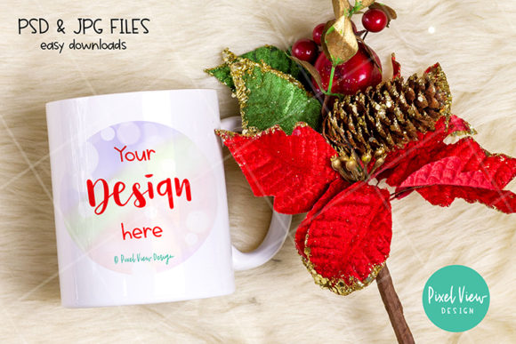 Dye Sublimation Mug Mock-up I Christmas Mugs Amp
