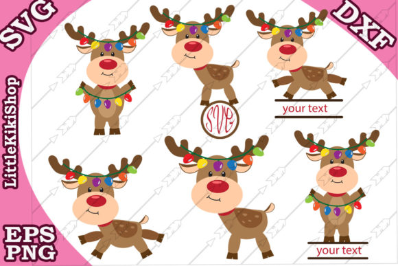 Reindeer Lights, Christmas Reindeer for Crafts